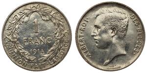 1 Franc Belgien Silber 