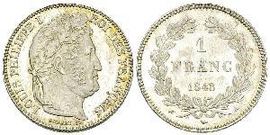 1 Franc Julimonarchie (1830-1848) Silber Louis-Philippe I (1773 -1850)