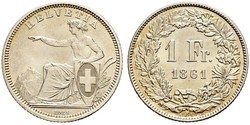 1 Franc Schweiz Silber 