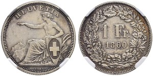 1 Franc Schweiz Silber 