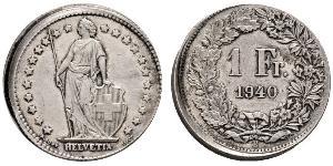 1 Franc Schweiz Silber 