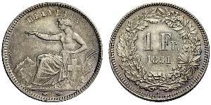 1 Franc Schweiz Silber 