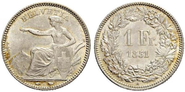 1 Franc Schweiz Silber 