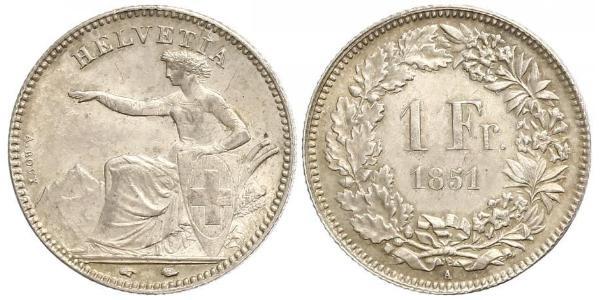 1 Franc Schweiz Silber 