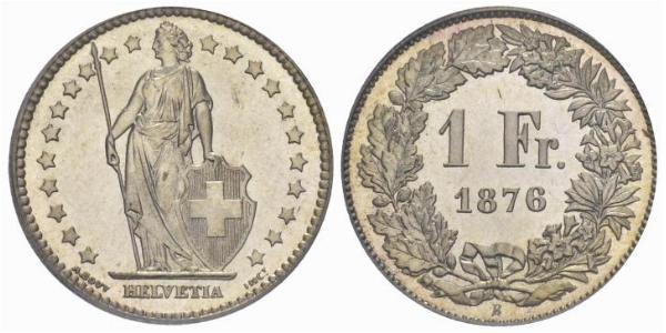 1 Franc Schweiz Silber 