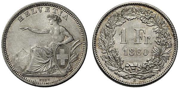 1 Franc Schweiz Silber 