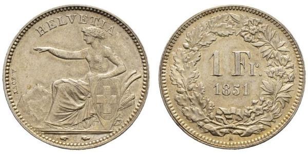 1 Franc Schweiz Silber 