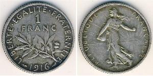 1 Franc Frankreich Silber/Kupfer/Nickel 