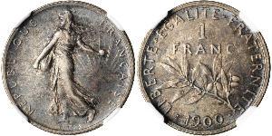 1 Franc Frankreich Silber/Kupfer/Nickel 