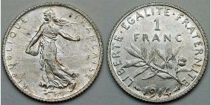 1 Franc Frankreich Silber/Kupfer/Nickel 