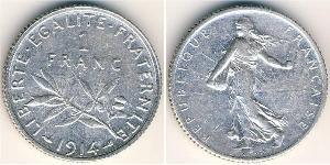 1 Franc Frankreich Silber/Kupfer/Nickel 