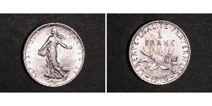 1 Franc Frankreich Silber/Kupfer/Nickel 