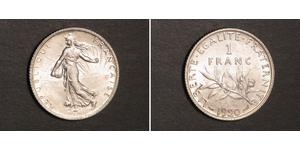 1 Franc Frankreich Silber/Kupfer/Nickel 