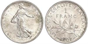 1 Franc Frankreich Silber/Kupfer/Nickel 