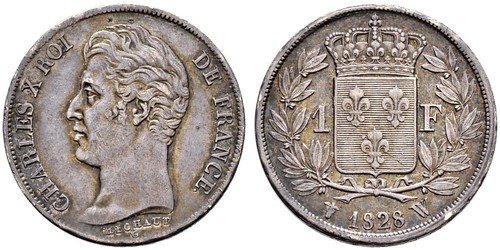 1 Franc Kingdom of France (1815-1830) Silver 