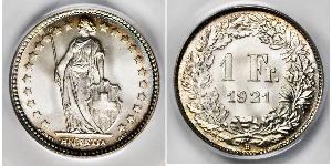 1 Franc Switzerland Silver 