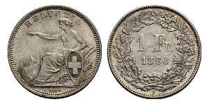 1 Franc Switzerland Silver 