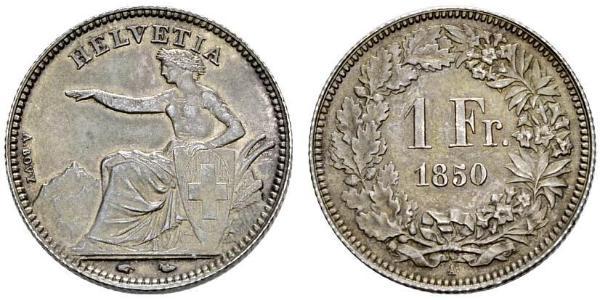 1 Franc Switzerland Silver 