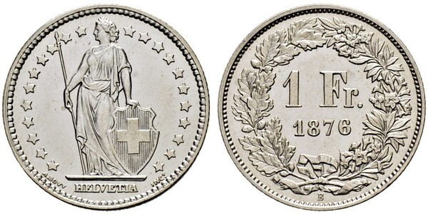 1 Franc Switzerland Silver 