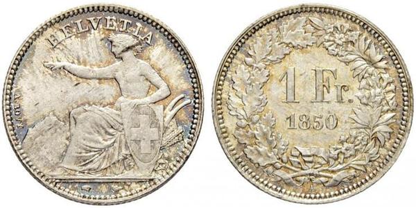 1 Franc Switzerland Silver 