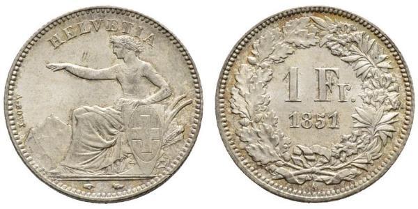 1 Franc Switzerland Silver 