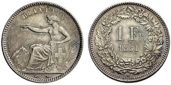1 Franc Switzerland Silver 