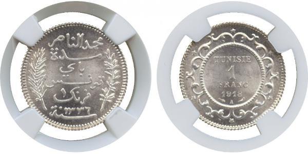 1 Franc Tunisia Silver 