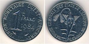 1 Franc French West Africa (1895-1958) Steel 