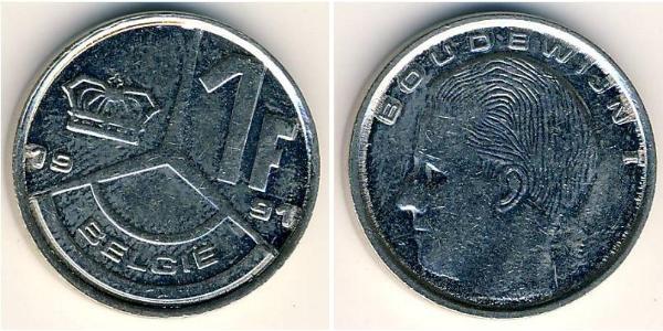 1 Franc 比利时 Steel/镍 