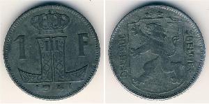 1 Franc Belgique Zinc 