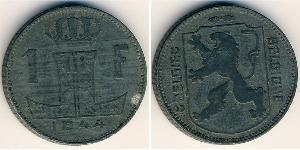 1 Franc Belgique Zinc 