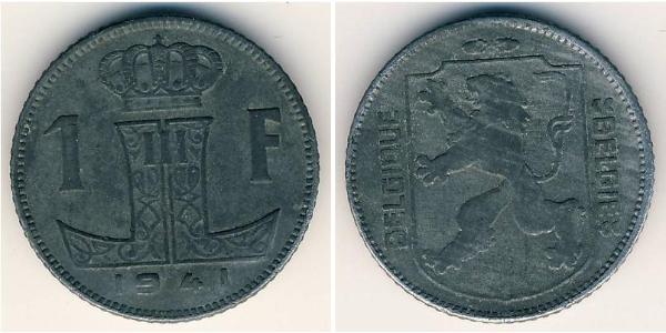 1 Franc Bélgica Zinc 