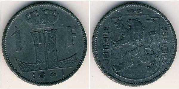 1 Franc 比利时 Zinc 