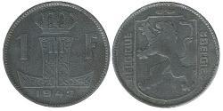 1 Franc Belgien Zink 
