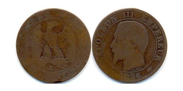 1 Franc Segundo Imperio francés (1852-1870)  Napoleon III (1808-1873)
