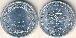 1 Franc 中非共和國  
