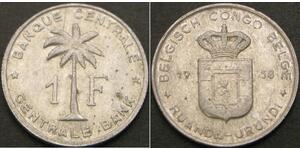 1 Franc 比屬剛果 (1908 - 1960)  