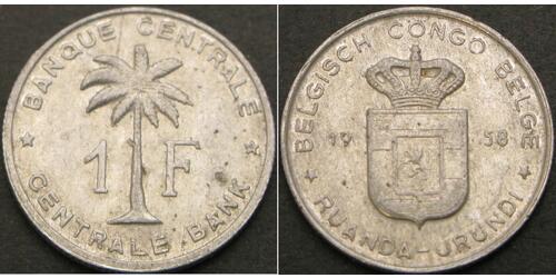 1 Franc 比屬剛果 (1908 - 1960)  