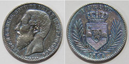1 Franc 比屬剛果 (1908 - 1960)  