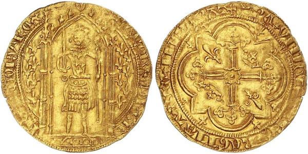 1 Franc 中世纪的法国 金 查理五世 (法兰西) (1338 - 1380)