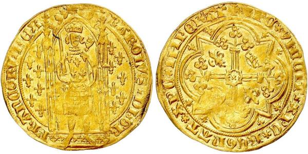 1 Franc 中世纪的法国 金 查理五世 (法兰西) (1338 - 1380)