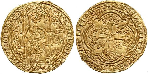 1 Franc 中世纪的法国 金 查理五世 (法兰西) (1338 - 1380)