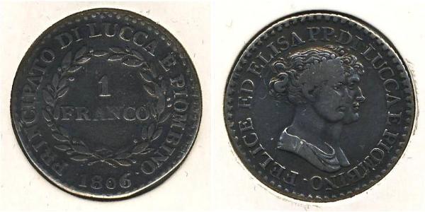 1 Franc  銀 