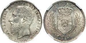 1 Franc 剛果自由邦 (1885 - 1908) 銀 利奥波德二世 (比利时)