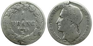 1 Franc 比利时 銀 