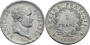 1 Franc 法兰西第一帝国 (1804 - 1814) 銀 
