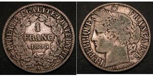 1 Franc 法兰西第三共和国 (1870 - 1940) 銀 