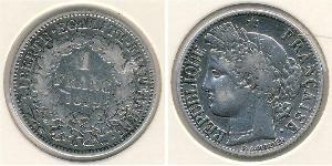 1 Franc 法蘭西第二共和國 (1848 - 1852) 銀 