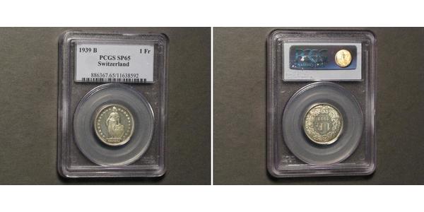 1 Franc 瑞士 銀 