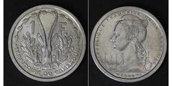 1 Franc Cameroon 铝 